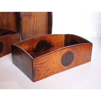 松生節/松節の煙草盆箱 5個1組　J2452 