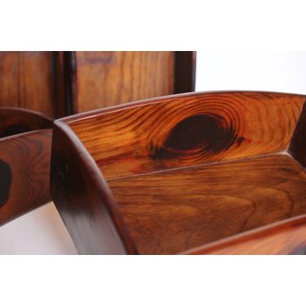 松生節/松節の煙草盆箱 5個1組　J2452 