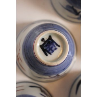 富本憲吉 色絵煎茶碗六客　K565-2 