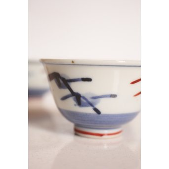 富本憲吉 色絵煎茶碗六客　K565-2 