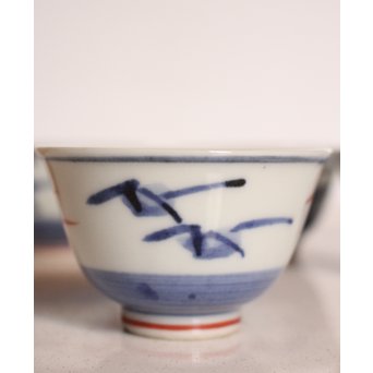 富本憲吉 色絵煎茶碗六客　K565-2 