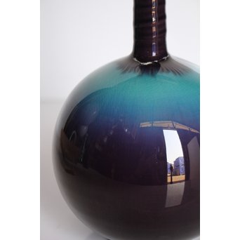 人間国宝 三代徳田八十吉作 花入　S3013 