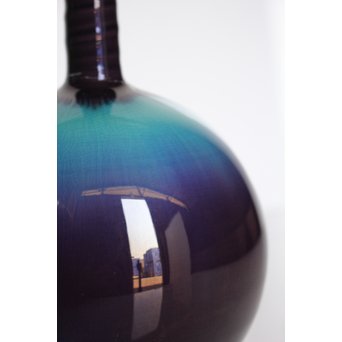 人間国宝 三代徳田八十吉作 花入　S3013 