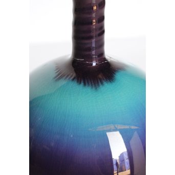 人間国宝 三代徳田八十吉作 花入　S3013 