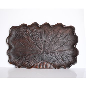 蓮の煎茶盆　K566