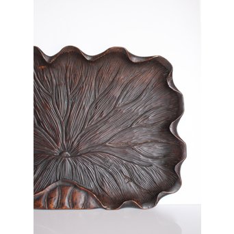 蓮の煎茶盆　K566 