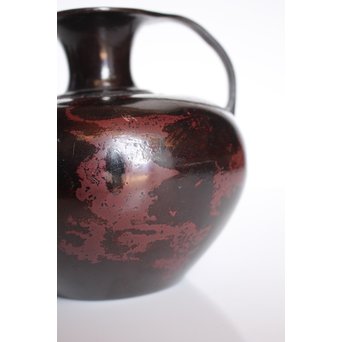 市橋鷺山 佐渡斑柴銅器花器　S3016 