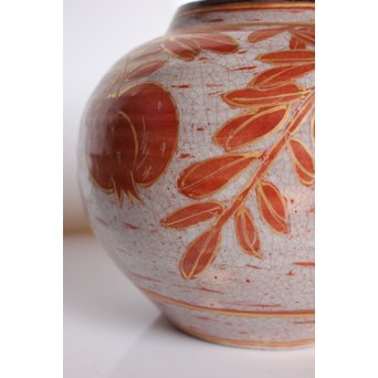 斎藤三郎 金蘭手 柘榴文壺　S3018 