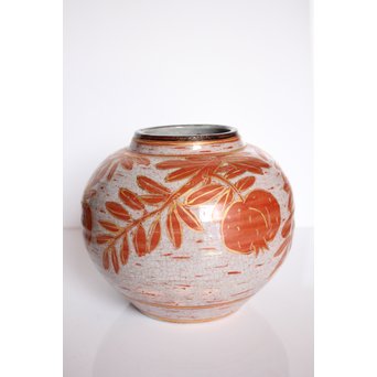 斎藤三郎 金蘭手 柘榴文壺　S3018 