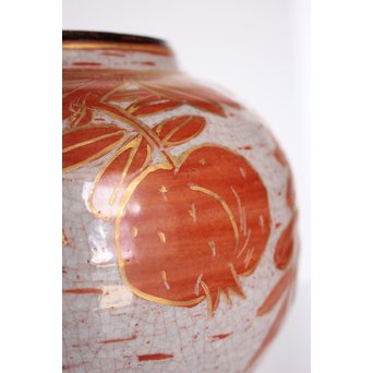 斎藤三郎 金蘭手 柘榴文壺　S3018 