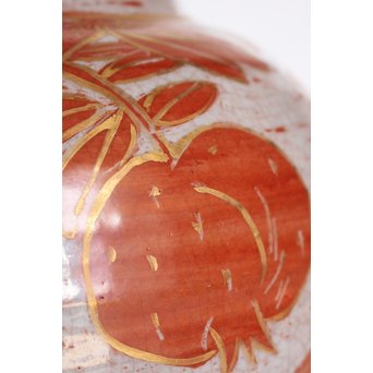 斎藤三郎 金蘭手 柘榴文壺　S3018 