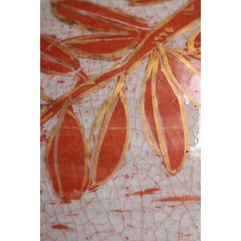 斎藤三郎 金蘭手 柘榴文壺　S3018 