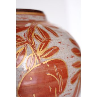 斎藤三郎 金蘭手 柘榴文壺　S3018 