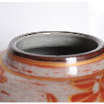 斎藤三郎 金蘭手 柘榴文壺　S3018 