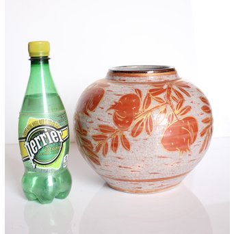 斎藤三郎 金蘭手 柘榴文壺　S3018 