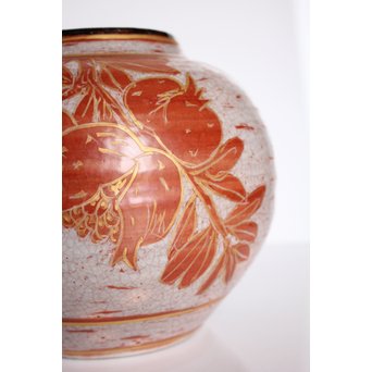 斎藤三郎 金蘭手 柘榴文壺　S3018 