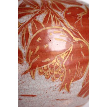 斎藤三郎 金蘭手 柘榴文壺　S3018 