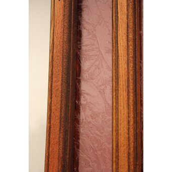 ピンクにかわガラスの格子付総欅ガラス戸 2枚1組　GD1072Y 