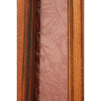 ピンクにかわガラスの格子付総欅ガラス戸 2枚1組　GD1072Y 