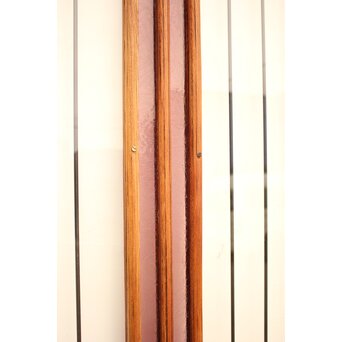 ピンクにかわガラスの格子付総欅ガラス戸 2枚1組　GD1072Y 