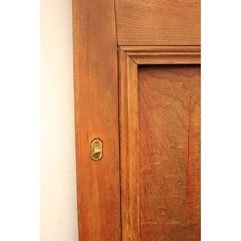 ピンクにかわガラスの格子付総欅ガラス戸 2枚1組　GD1072Y 