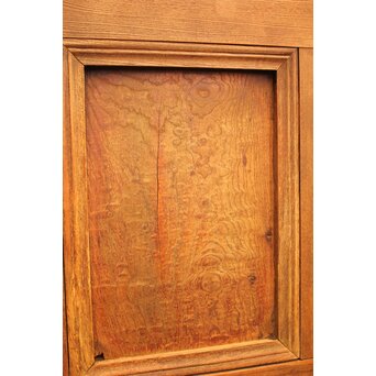 ピンクにかわガラスの格子付総欅ガラス戸 2枚1組　GD1072Y 