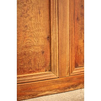 ピンクにかわガラスの格子付総欅ガラス戸 2枚1組　GD1072Y 