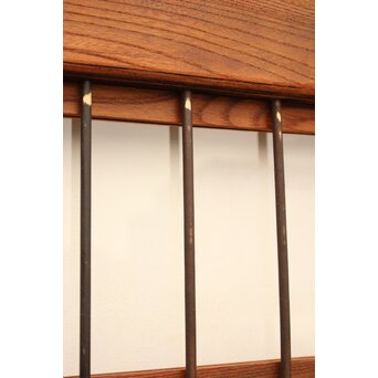 ピンクにかわガラスの格子付総欅ガラス戸 2枚1組　GD1072Y 