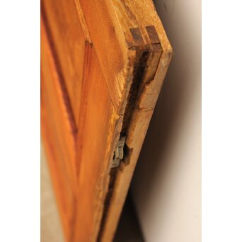 ピンクにかわガラスの格子付総欅ガラス戸 2枚1組　GD1072Y 