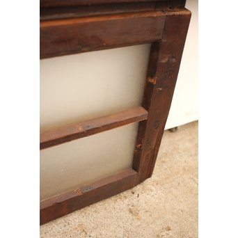 ダイア緑色ガラス欄間 2枚1組　R2205 