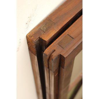 ダイア緑色ガラス欄間 2枚1組　R2205 