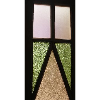 ダイア緑色ガラス欄間 2枚1組　R2205 