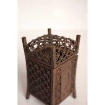 明珍宗春 七宝透鉄香炉　K573 