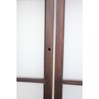 ダイアカット緑色ガラス戸 4枚1組　GD1073 