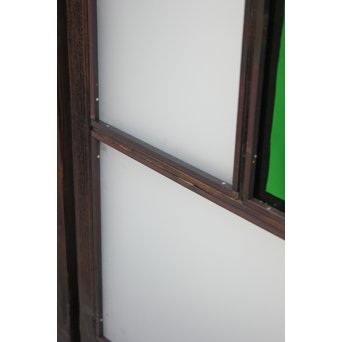 ダイアカット緑色ガラス戸 4枚1組　GD1073 