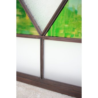 ダイアカット緑色ガラス戸 4枚1組　GD1073 