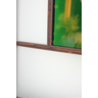 ダイアカット緑色ガラス戸 4枚1組　GD1073 