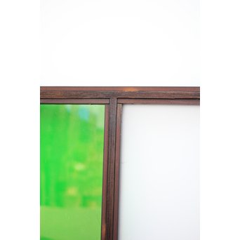 ダイアカット緑色ガラス戸 4枚1組　GD1073 