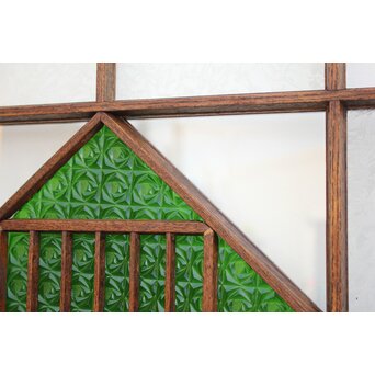 薔薇型色ガラス戸 2枚1組　GD1074Y 