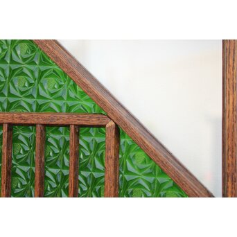 薔薇型色ガラス戸 2枚1組　GD1074Y 