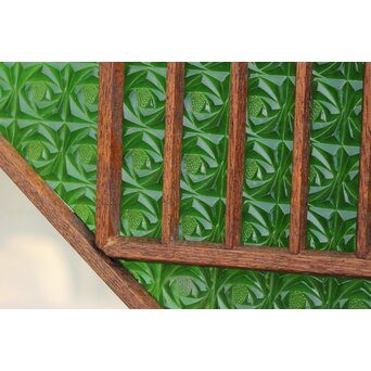 薔薇型色ガラス戸 2枚1組　GD1074Y 