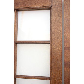 薔薇型色ガラス戸 2枚1組　GD1074Y 