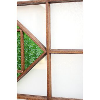 薔薇型色ガラス戸 2枚1組　GD1074Y 