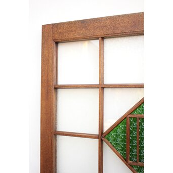 薔薇型色ガラス戸 2枚1組　GD1074Y 