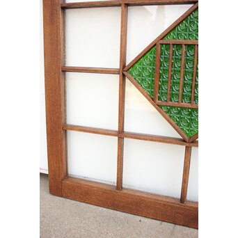 薔薇型色ガラス戸 2枚1組　GD1074Y 