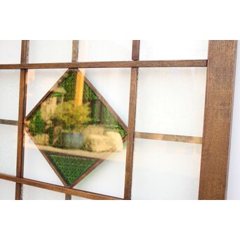 薔薇型色ガラス戸 2枚1組　GD1074Y 