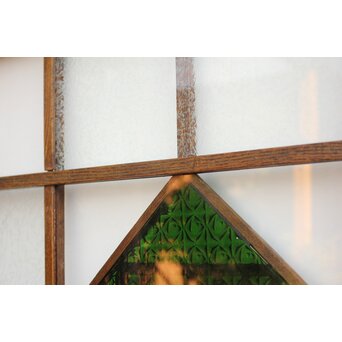 薔薇型色ガラス戸 2枚1組　GD1074Y 