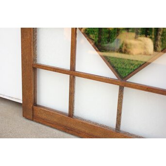 薔薇型色ガラス戸 2枚1組　GD1074Y 