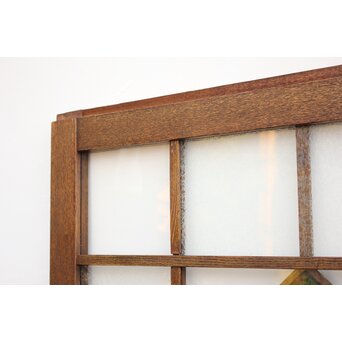 薔薇型色ガラス戸 2枚1組　GD1074Y 