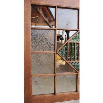 薔薇型色ガラス戸 2枚1組　GD1074Y 